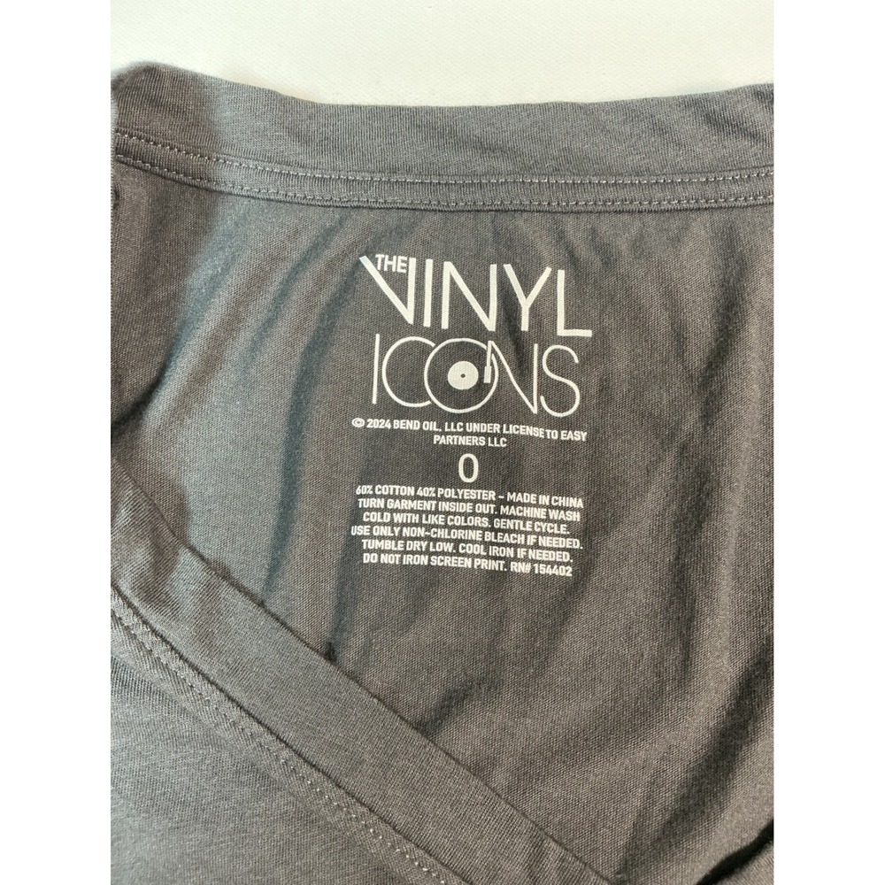 Vinyl Icons Blonie 1977 Concert V-Neck Tee Gray Size O (Medium/Large) - Picture 2 of 6